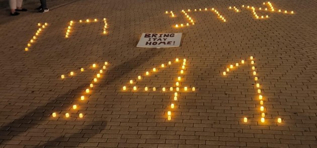 חדשות מקומיות - 141 יום בשבי החמאס - משמרת תמיכה בנתניה