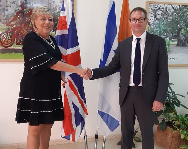 שגריר בריטניה בישראל ביקר את ראש עיריית נתניה