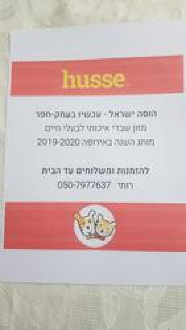 מזון כלבים וחתולים husse 