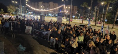 משמרות תמיכה להחזרת החטופים באזור השרון 