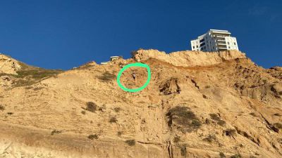 אדם נפל מצוק בנתניה וניצל בנס
