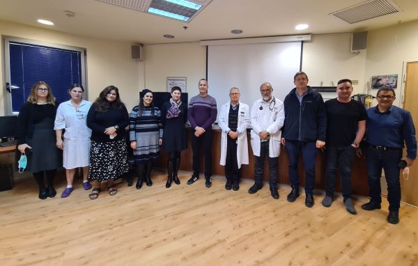 בכירי מרחב שרון בקופ"ח מאוחדת סיירו בבי"ח לניאדו