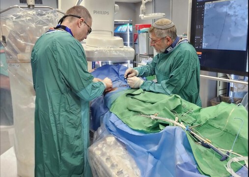  הישג רפואי בלניאדו: צנתור מורכב בוצע תחת תמיכת משאבת לב זעירה