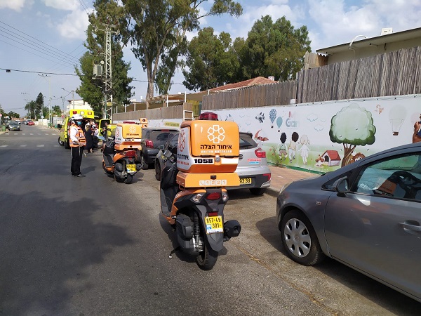 נחשפו לחומר הדברה | צילום: איחוד הצלה חמישה ילדים נחשפו לחומר הדברה בגן ילדים בנתניה