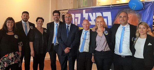 חברי סיעת "עוצמה לנתניה" השקה מוצלחת לקמפיין הבחירות של הרצל קרן