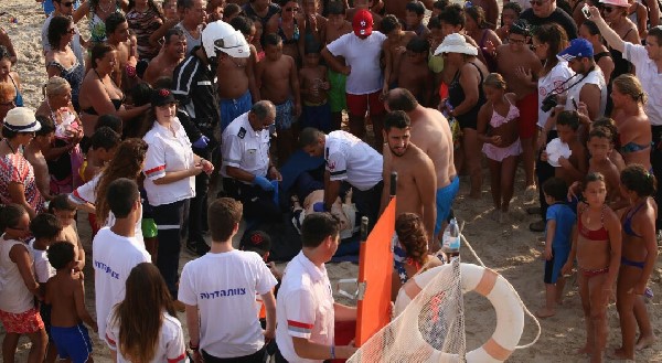 הדרכה מיוחדת והדמיית החייאה בחוף הים "סירונית" בנתניה