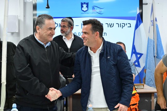  שר הביטחון ישראל כץ ביקר בחמ״ל העירוני בנתניה