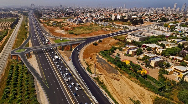 כביש איינשטיין לקראת מחלוף מלא