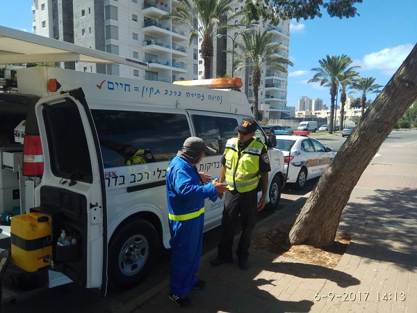 מבצע ליקויי בטיחות רכבים בנתניה