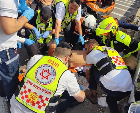 שני רוכבי אופנוע נפצעו בתאונה סמוך לגשר האר"י שני רוכבי אופנוע נפצעו בתאונה סמוך לגשר האר"י