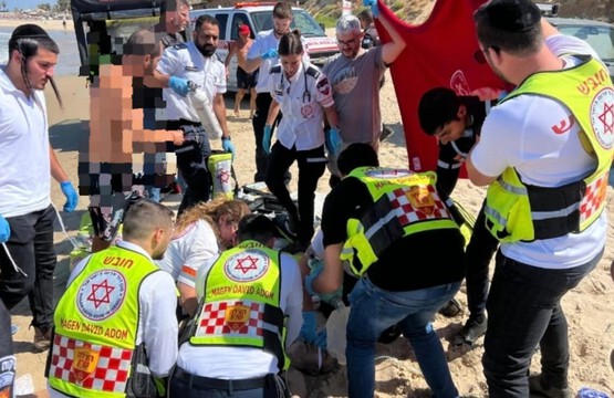  טרגדיה סמוך לחוף סירונית: גבר בן 88 טבע למוות