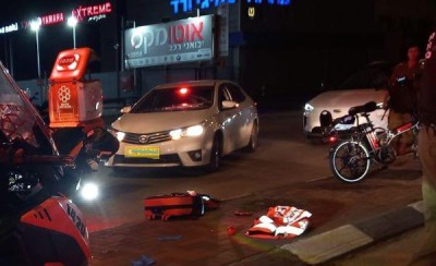 רוכב אופניים חשמליים נפצע קשה בתאונה בנתניה