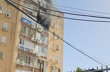 שריפה בדירה בנתניה: נזק רב נגרם לדירה