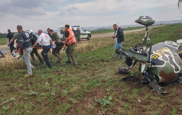 התרסקות מטוס בצומת תנובות מסוק אזרחי התרסק בצומת תנובות 