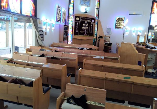 אחד מבתי הכנסת שנפרצו השבוע  שני בתי כנסת נפרצו בנתניה