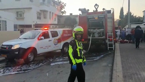 צילום: דוברות מד"א  הסיבה לשריפה בנתניה: כשל חשמלי 