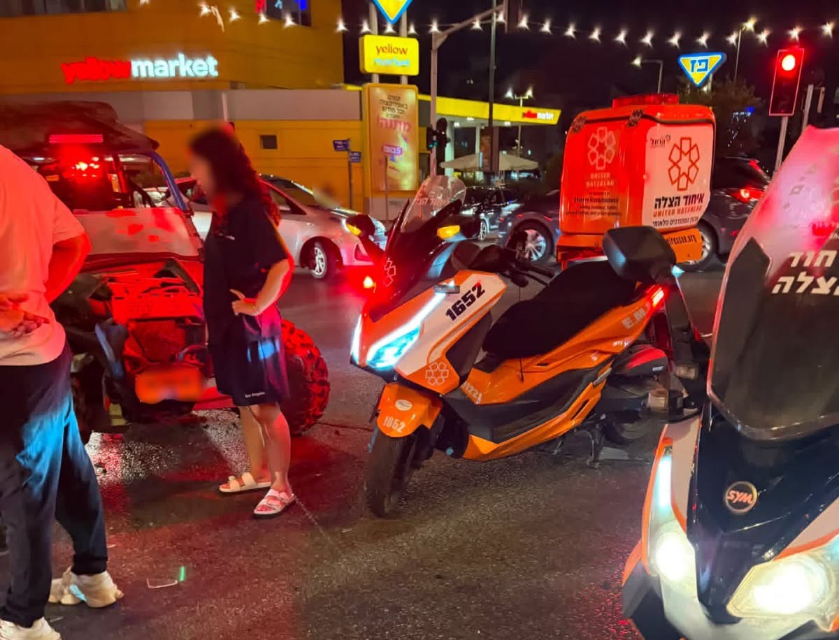  נתניה: רוכב טרקטורון בן 18 נפצע בינוני בתאונה