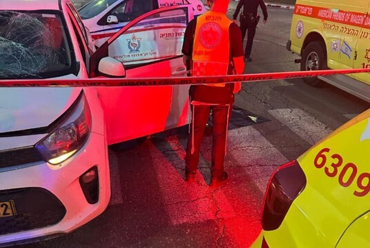  תאונה קטלנית בנתניה - הולך רגל נמחץ למוות