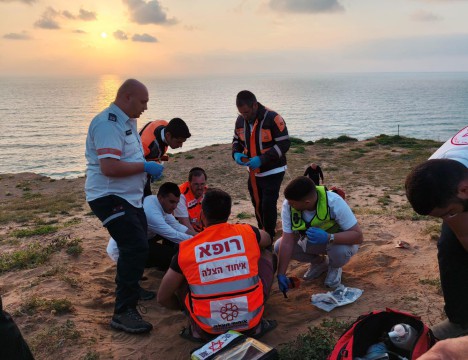  נתניה: פצוע בינוני בהתרסקות מצנח רחיפה