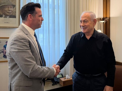  ראש הממשלה נפגש עם המועמד לראשות עיריית נתניה