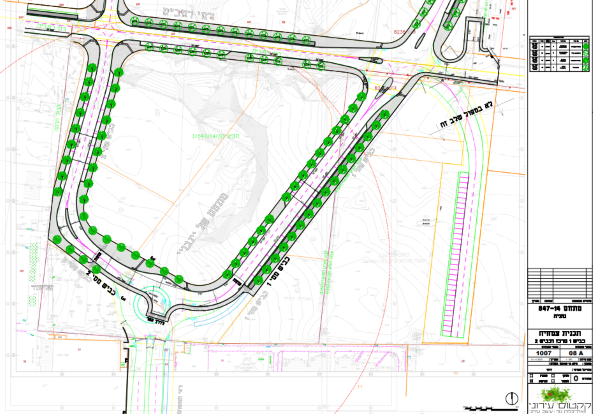 תשריט. שכונת נוף השרון  עבודות פיתוח בשכונת נוף השרון