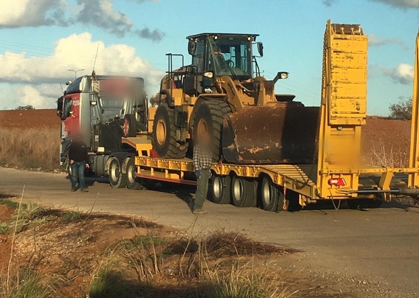 צילום: דוברות המשטרה  חשד: גנבו חול מאתר בניה בכפר יונה