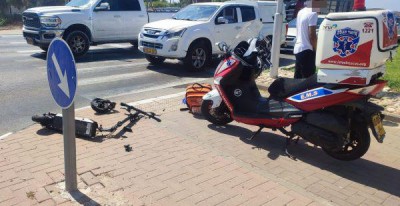 נתניה: נער שרכב על קורקינט חשמלי נפצע בינוני