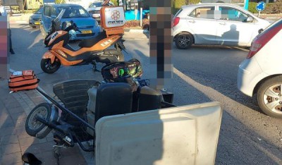 בן 12 שנסע בקלנועית נפצע בינוני בתאונה בנתניה