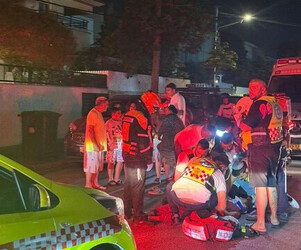 נתניה: רוכב קורקינט בן 12 נפצע בתאונת עצמית