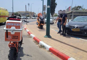 טרקטורון התהפך על צדו בנתניה - הרוכב נפצע בינוני