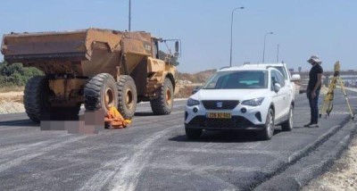 כביש 2: פועל נהרג כתוצאה מפגיעת משאית