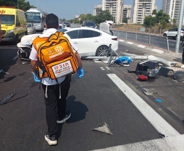  כביש 57: פצועה בינוני כבת 25 כתוצאה מתאונה סמוך לכפר יונה