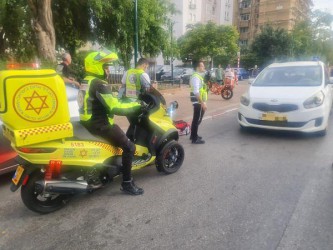 נתניה: הולכת רגל נפצעה באורח בינוני בתאונת דרכים