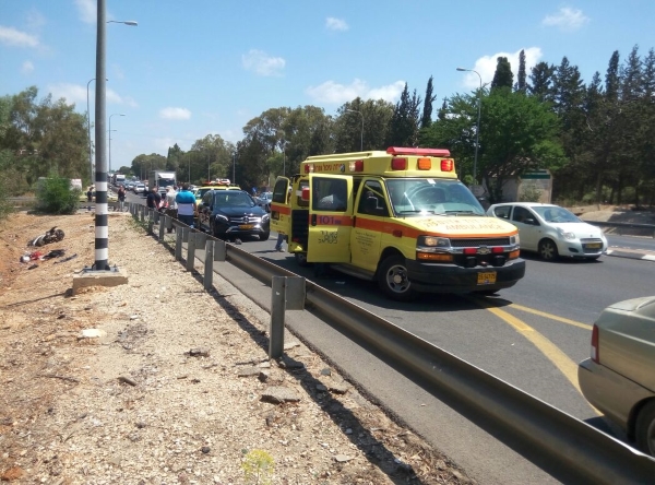 בן 20 נפצע קשה בתאונת אופנוע בצומת אילנות