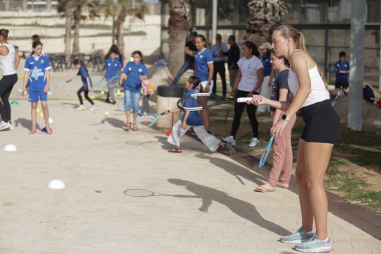  שחקניות נבחרת הנשים בטניס הגיעו לנתניה