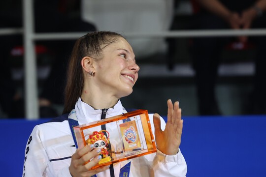  לוחמת הקיקבוקסינג מנתניה שזכתה במדליית כסף במשחקי העולם