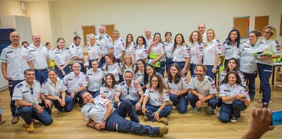 אבן יהודה: 33 חובשי רפואת חירום סיימו את הכשרה במד"א